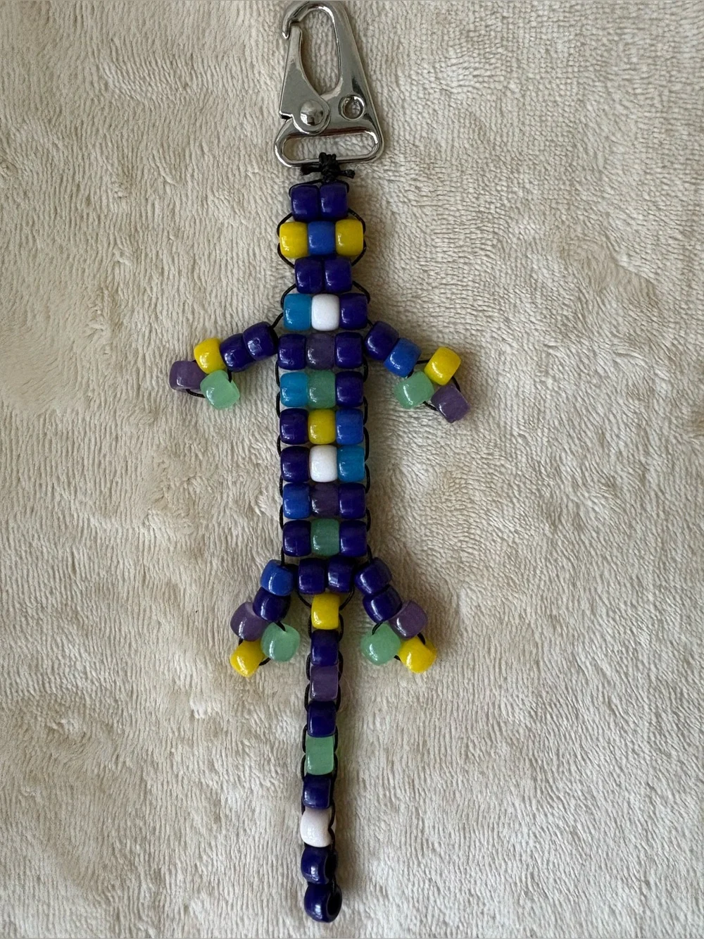 Free People Beaded Lizard Bag Charm 🔥multicolor